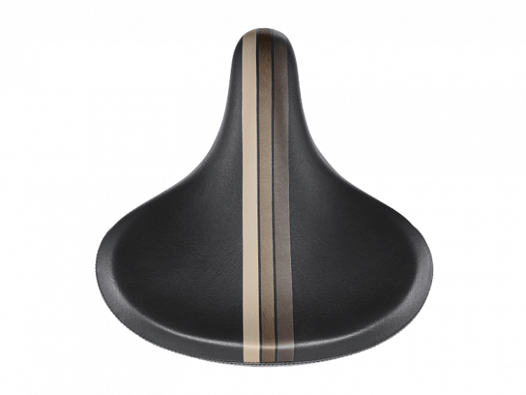 Седло для велосипеда Electra Retro Stripe Saddle w/Elastomers Black