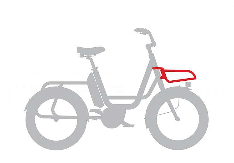 Багажник для велосипеда Benno Utility Front Tray Red