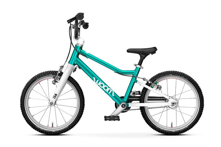 Детский велосипед Woom go 3 AUTOMAGIC metallic turquoise/petrol 16