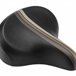 Седло для велосипеда Electra Retro Stripe Saddle w/Elastomers Black