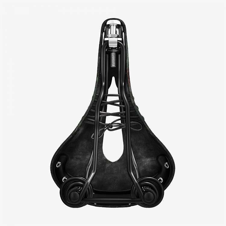 Седло для велосипеда Brooks Flyer Carved Leather Saddle Black