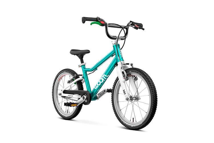 Детский велосипед Woom go 3 AUTOMAGIC metallic turquoise/petrol 16
