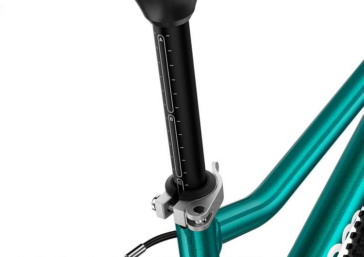 Детский велосипед Woom go 3 AUTOMAGIC metallic turquoise/petrol 16