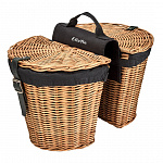 Корзина для велосипеда Electra Rattan Rear Panniers w/Liner Natural