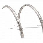 Крылья для велосипеда Electra Ticino Hammered Alloy Fender Set Polished Silver 700c