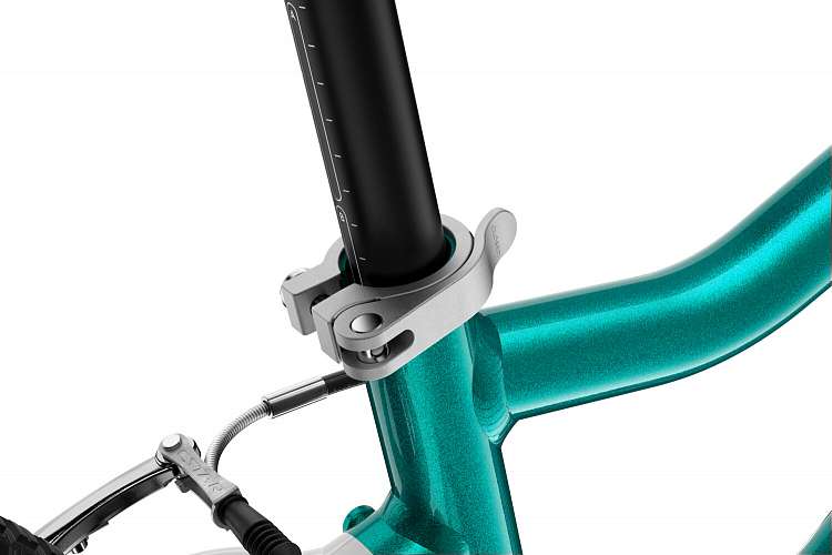 Детский велосипед Woom go 3 AUTOMAGIC metallic turquoise/petrol 16